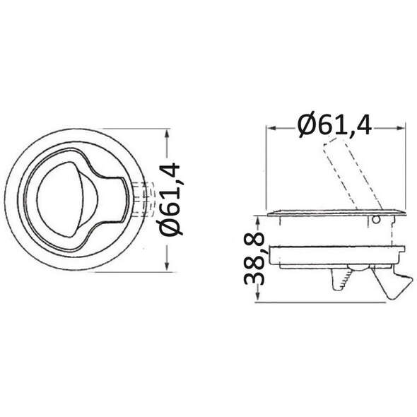 Alzapagliolo in nylon - Bianco