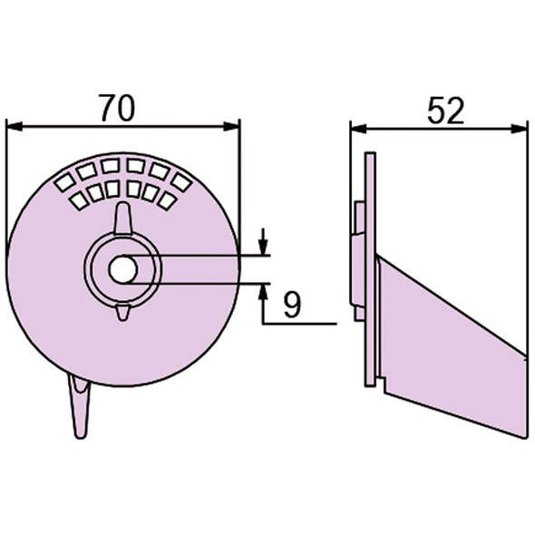 Anodo a pinna per Suzuki - 70 mm