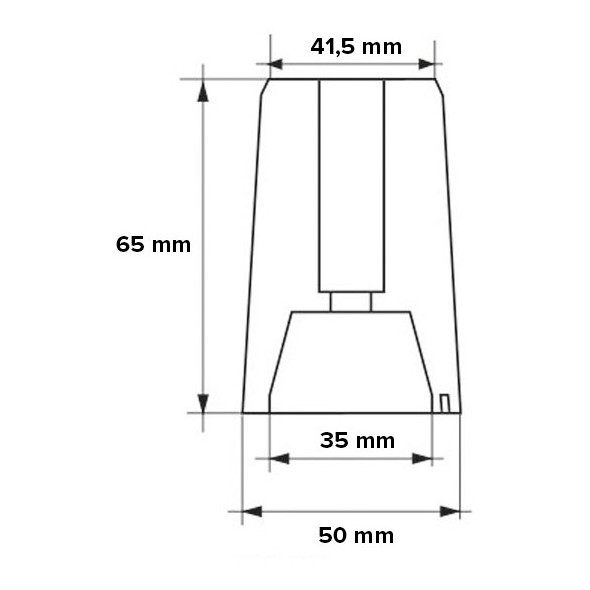 Anodo per assi ed eliche Ferretti D. 50 mm.