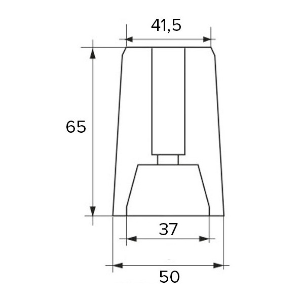 Anodo per assi ed eliche Ferretti D. 50 mm.