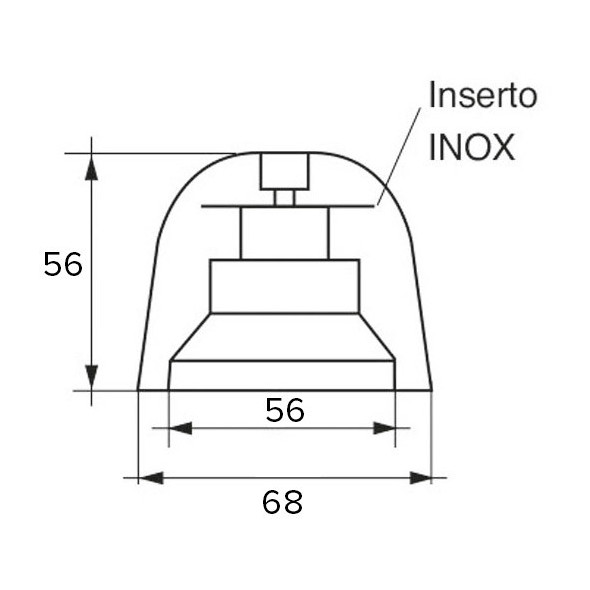 Anodo per assi ed eliche Vetus D. 68 mm.