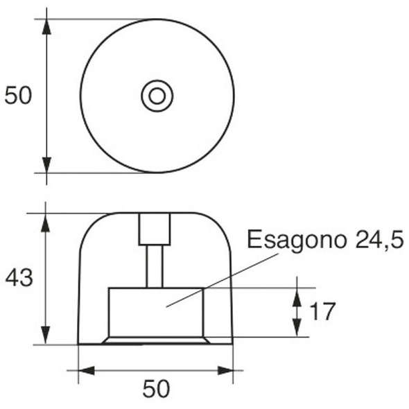 Anodo per assi ed eliche Vetus F-BC-6