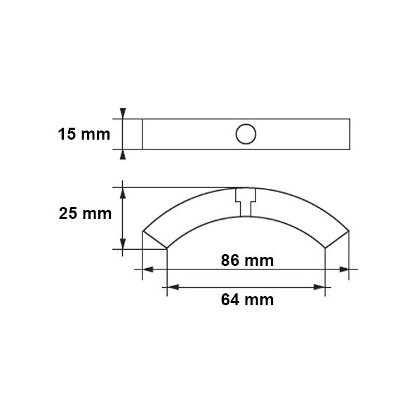 Anodo Volvo Penta collare in 3 settori per eliche 3 pale