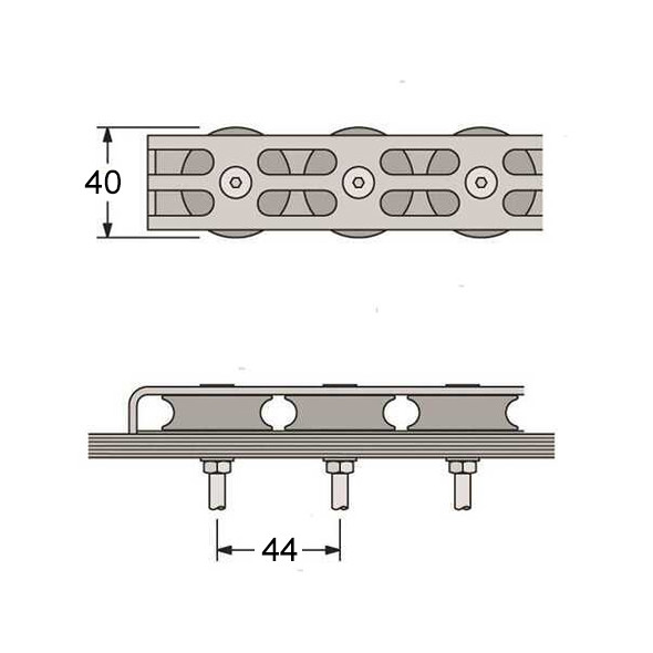 Antal Organizer D.40 mm - 2 pulegge