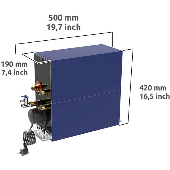 Ati Boiler Nautico Vetroporcellanato Rettangolare 230V - 20 Lt. - 850W