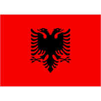 Bandiera Albania Pesante