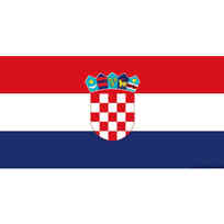 Bandiera Croazia Pesante