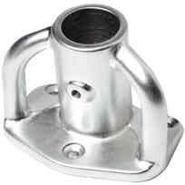 Base candeliere alluminio anodizzato 90°
