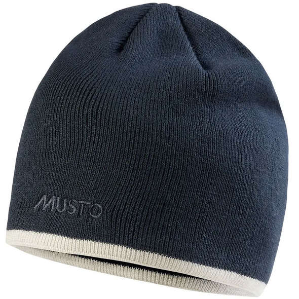 Berretto Musto in Micropile - Navy