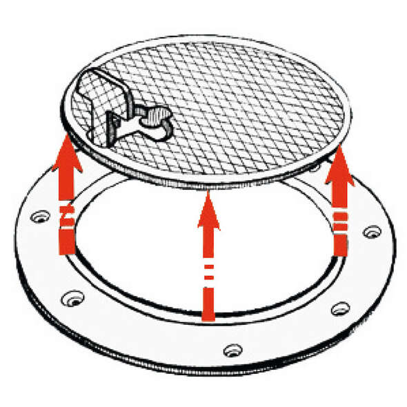 Botola ispezione bianca D.265 mm