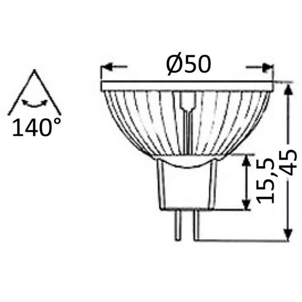 Bulbo LED HD 4 W 12/24 V