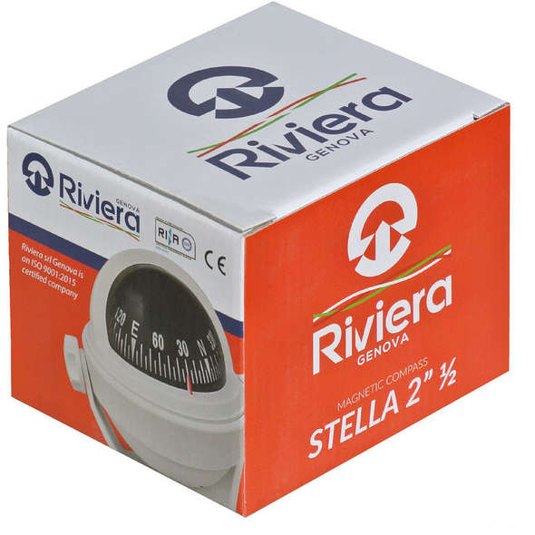 Bussola Riviera Stella 2"1/2 con chiesuola Bianca