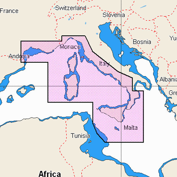 C-Map Cartografia 4D Coste Tirreniche e Isole SD/micro SD