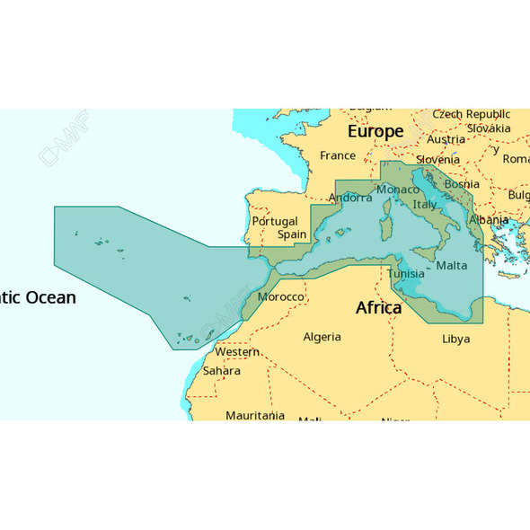 C-Map SD Card 4D Max+ Wide Mediterraneo Centro Occidentale