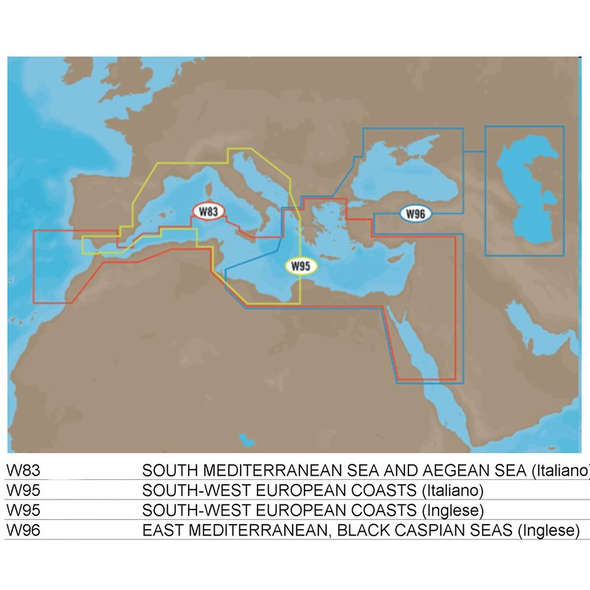 C-Map SD Max Wide - Mediterraneo Est (inglese)