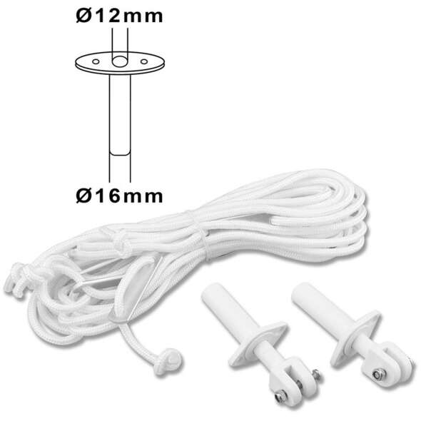 Capottina Eco 2 archi Light cm.150 Bianco