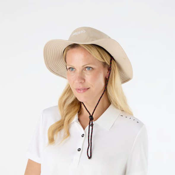 Cappello a Tesa Larga Musto Fast Dry - Light Stone 
