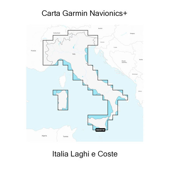 Carta Garmin Navionics+ Italia Laghi e Coste SD/micro SD