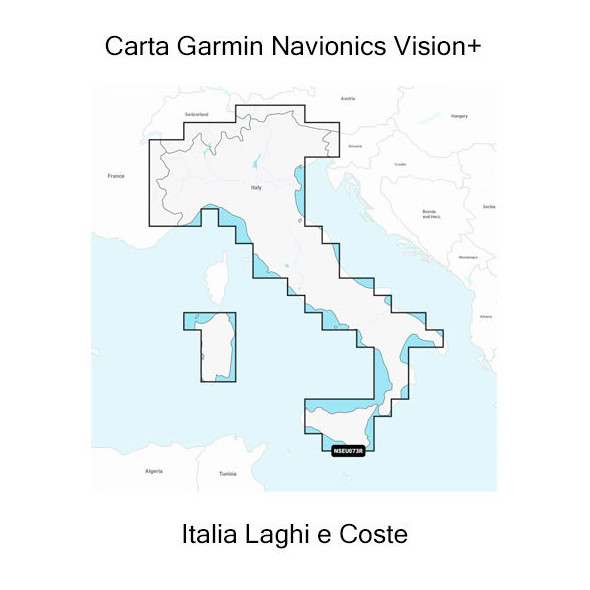 Carta Garmin Navionics Vision+ Italia Laghi e Coste SD/micro SD
