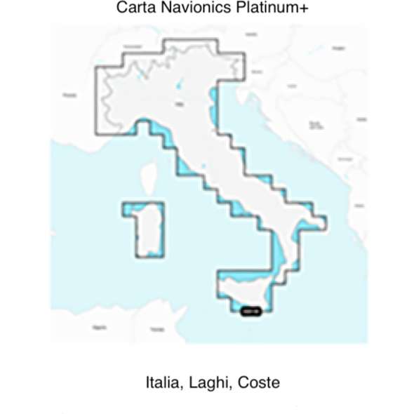 Carta Navionics Platinum+ - Italia, Laghi, Coste SD/micro SD