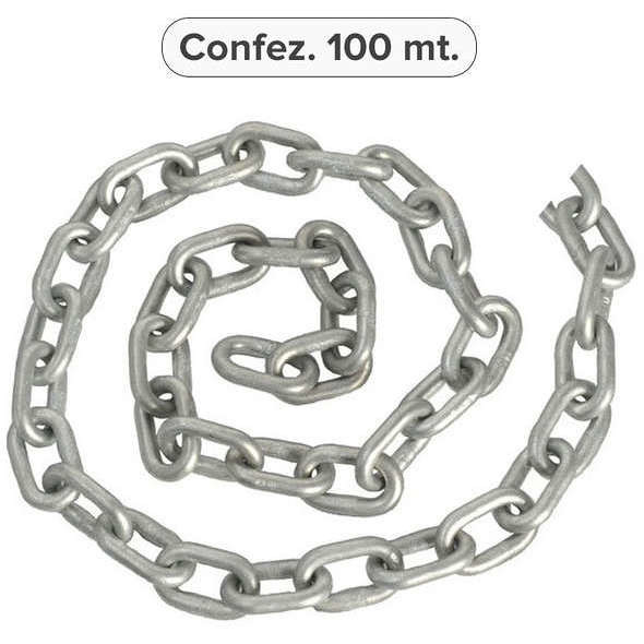 Catena ancora calibrata zincata 14 mm - 100 m