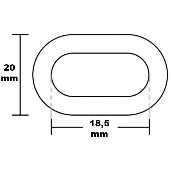 Catena ancora calibrata zincata 6 mm - 100 m