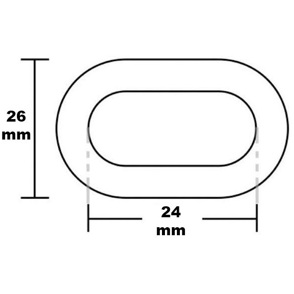 Catena ancora calibrata zincata 8 mm - 100 m