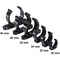 Clip plastica nera - 20 mm