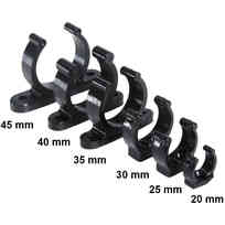 Clip plastica nera