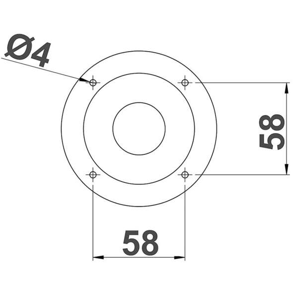 Contenitore mixer porta doccetta in ASA - 70 mm