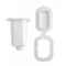 Contenitore porta doccetta in PVC - 125 x 97 mm