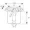 Contenitore porta doccetta in PVC - 125 x 97 mm