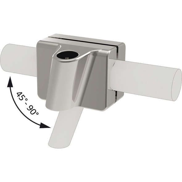 Coppia basi acciaio inox per pulpito - Sistema Mickey
