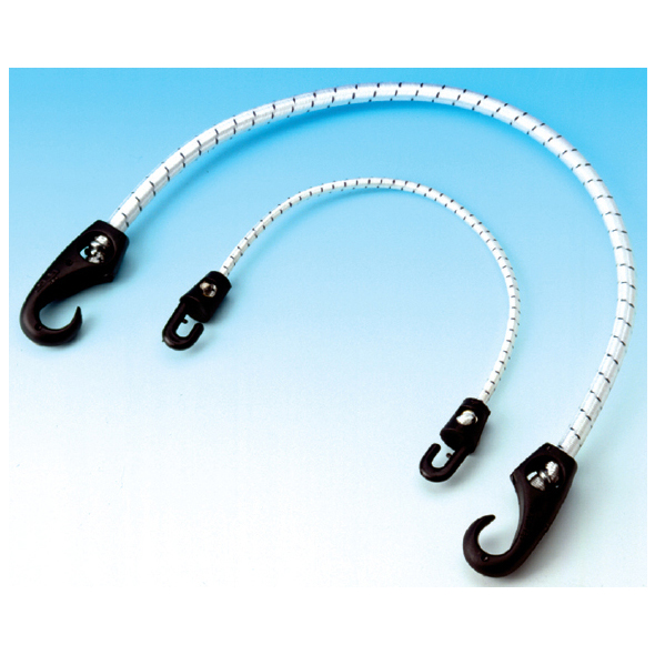 Corda elastica con ganci nylon nero 4x20