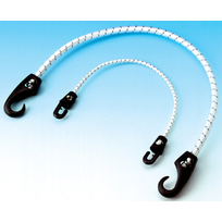 Corda elastica con ganci nylon nero