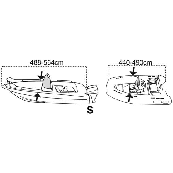 Covy Lux telo copri barca anti-condensa 488/564 cm