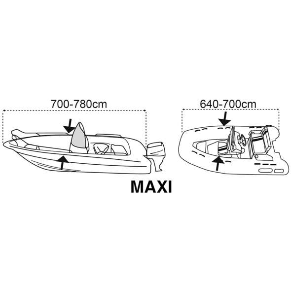 Covy Lux telo copri barca anti-condensa 700/780 cm