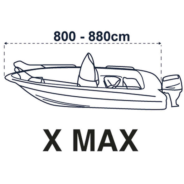 Covy Lux telo copri barca anti-condensa 800/850 cm