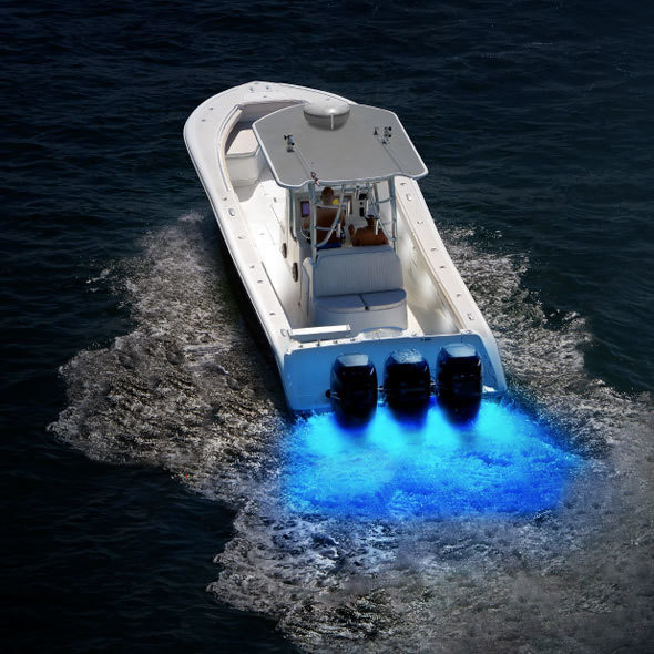 Faro subacqueo Hella marine Led Apelo A1 - Quadrante Carbon - Luce RGB