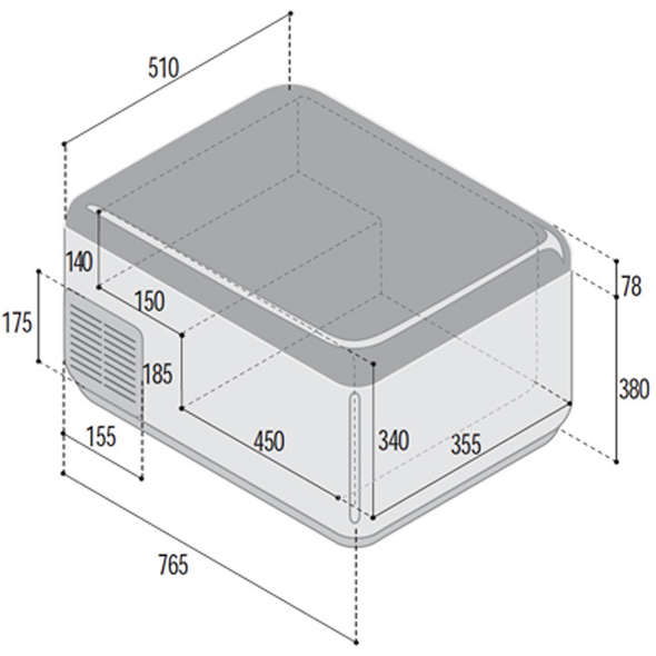 Frigo-congelatore portatile Vitrifrigo C65D - 65 lt.