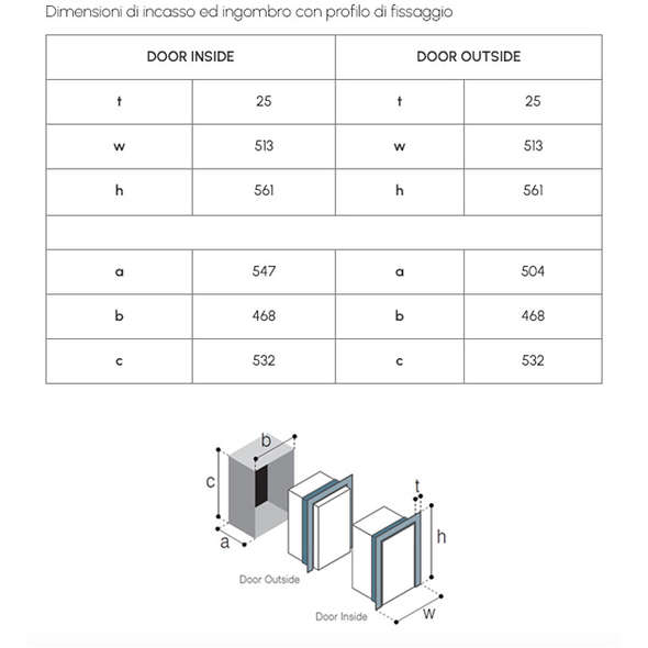 Frigorifero Vitrifrigo Drinks DW62i OCX2 - inox - 62 lt