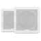 Fusion altoparlanti serie FM FM-F77SW Flush Mount da 7.7 - Quadrati Bianchi