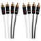 Fusion MS-FRCA25 Cavo RCA 4 vie doppia schermatura - 7.5 mt/25 FT