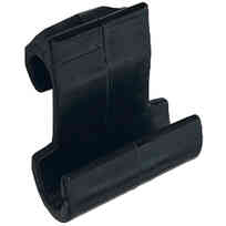 Gancio in plastica per nastro 25 mm - Nero