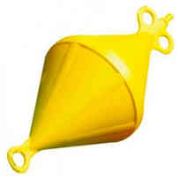 Gavitello biconico in polietilene 15 litri giallo