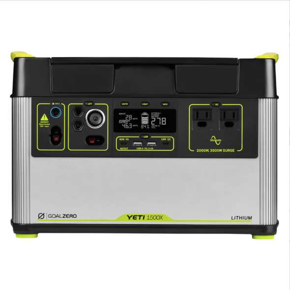 Generatore di corrente portatile Goal Zero Yeti 1500X con inverter AC da 2000W - 1516 Wh