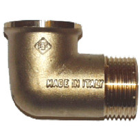 Gomito Ottone MF 4"