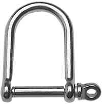 Grillo inox a D extra largo- 10 mm