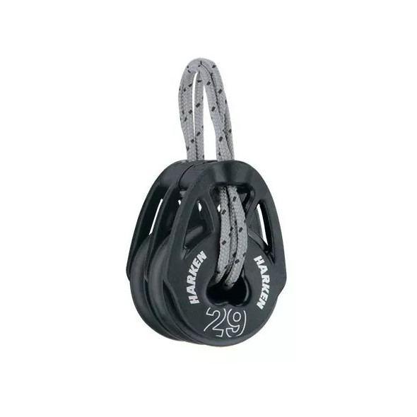 Harken bozzello Doppio con fissaggio tessile D. 29 mm. - Serie T2