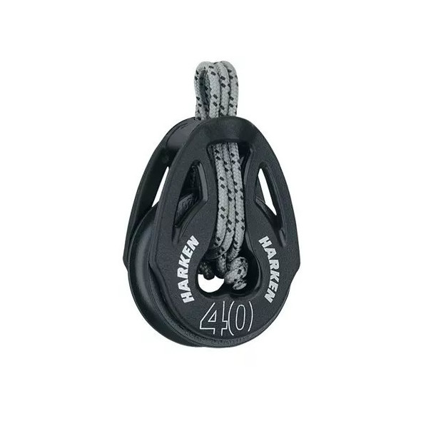 Harken bozzello Singolo con fissaggio tessile D. 40 mm. - Serie T2